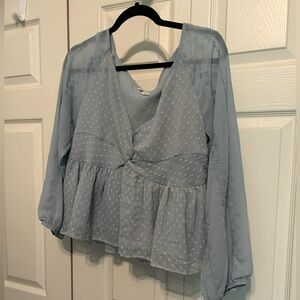 Beautiful Pale Blue American Eagle Blouse